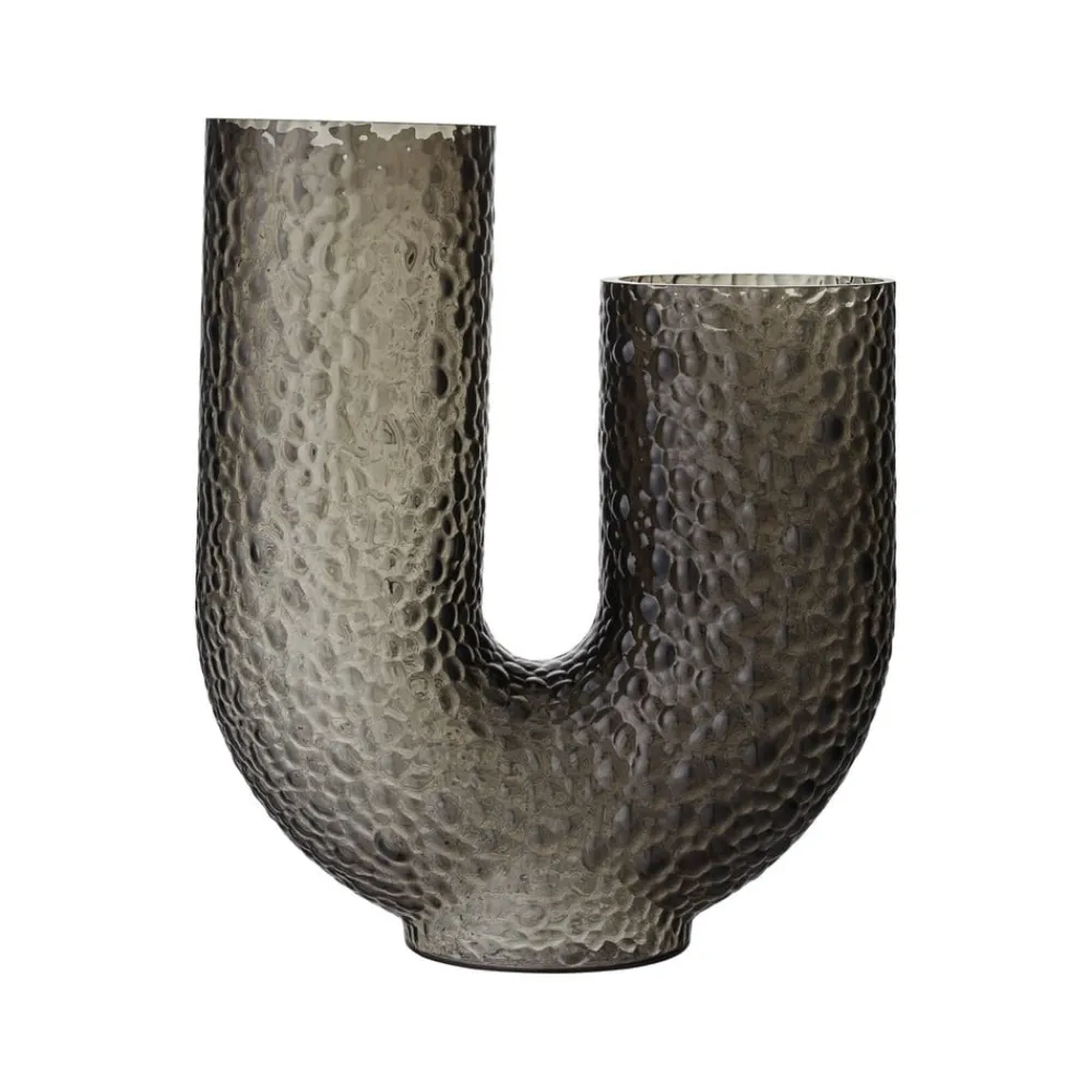 AYTM Møbel Og Interiør > Arura-vase, sort, højde 40 cm, bredde 34 cm, glas