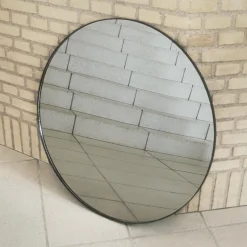 AYTM Møbel Og Interiør > Circum-spejl, klar/sort, Ø 70 cm, glas, MDF-træ