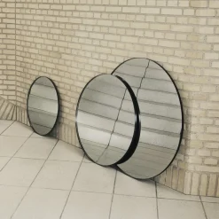 AYTM Møbel Og Interiør > Circum-spejl, klar/sort, Ø 70 cm, glas, MDF-træ