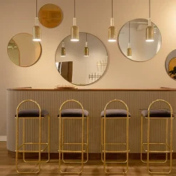 AYTM Møbel Og Interiør > Circum-spejl, klart/gråbrunt, Ø 50 cm, glas, træ