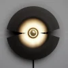Væglamper ^ AYTM Cycnus væglampe, sort, Ø 30 cm, stik, aluminium, E27