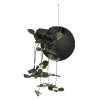 AYTM Møbel Og Interiør > Globe blomsterkrukke, hængende, Ø 17 cm, sort, aluminium