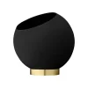 AYTM Møbel Og Interiør > Globe urtepotte, Ø 21 cm, sort, aluminium, stål
