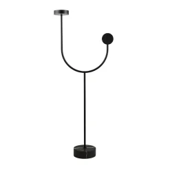 AYTM Gulvlamper|Gulvlamper > LED-gulvlampe Grasil, sort, marmor, højde 127 cm
