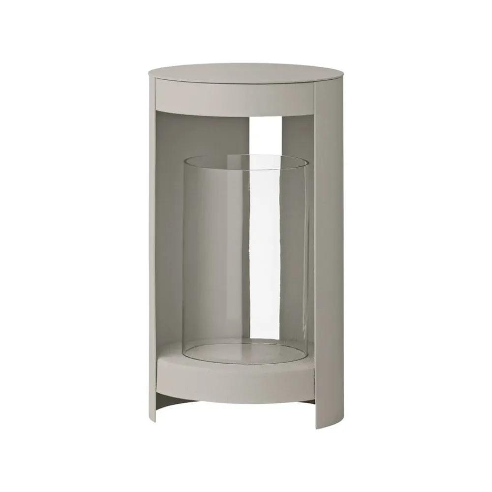 AYTM Møbel Og Interiør > Ora lygte, gråbrun, højde 28,2 cm, glas, aluminium
