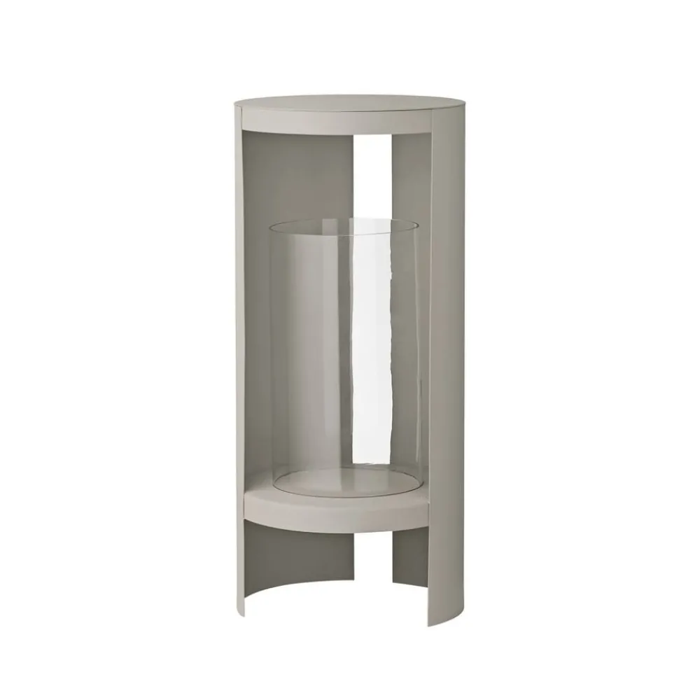 AYTM Møbel Og Interiør > Ora lygte, gråbrun, højde 58,4 cm, glas, aluminium