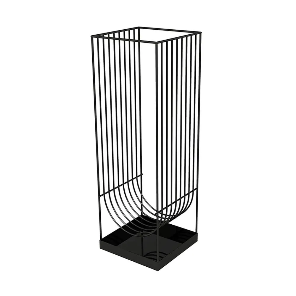 Møbel Og Interiør ^ AYTM -paraplystander Curva, sort, højde 56 cm, stål
