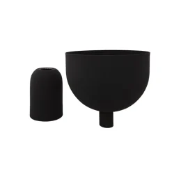 AYTM Møbel Og Interiør > Torus urtepotte, sort, Ø 22 cm, højde 30,6 cm, jern