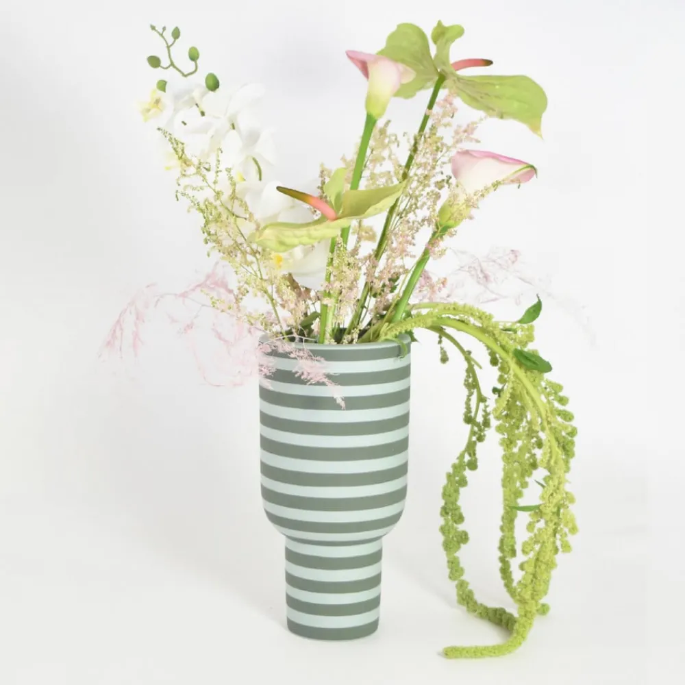 AYTM Møbel Og Interiør > Varia-vase, grøn, Ø 15 cm, højde 30 cm, keramik