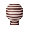 AYTM Møbel Og Interiør > Varia-vase, rød, Ø 18 cm, højde 21 cm, keramik