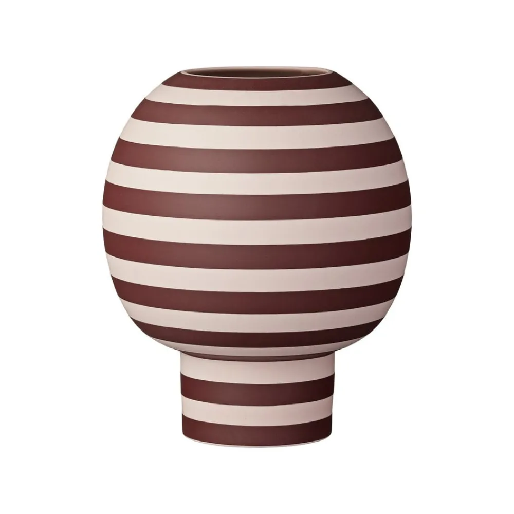 AYTM Møbel Og Interiør > Varia-vase, rød, Ø 18 cm, højde 21 cm, keramik