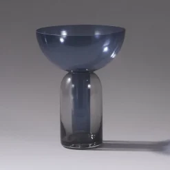 Møbel Og Interiør ^ AYTM Vase Torus, blå, Ø 25 cm, højde 33 cm, glas