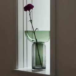 Møbel Og Interiør ^ AYTM Vase Torus, grøn, Ø 25 cm, højde 33 cm, glas