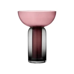 AYTM Møbel Og Interiør > Vase Torus, pink, Ø 25 cm, højde 33 cm, glas