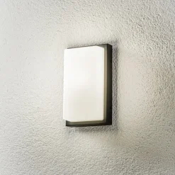 LCD Væglampe Med Sensor > Babett E27 udendørs væglampe med sensor, grafit