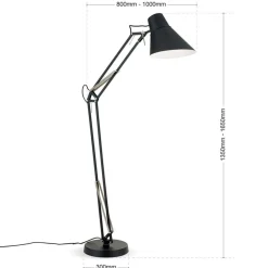 ORION Gulvlamper > Bachelor gulvlampe med justerbare led