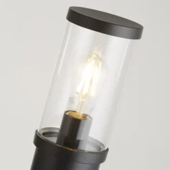 Searchlight Sokkellamper > Bakerloo sokkellampe, IP44, sort, højde 45 cm, metal