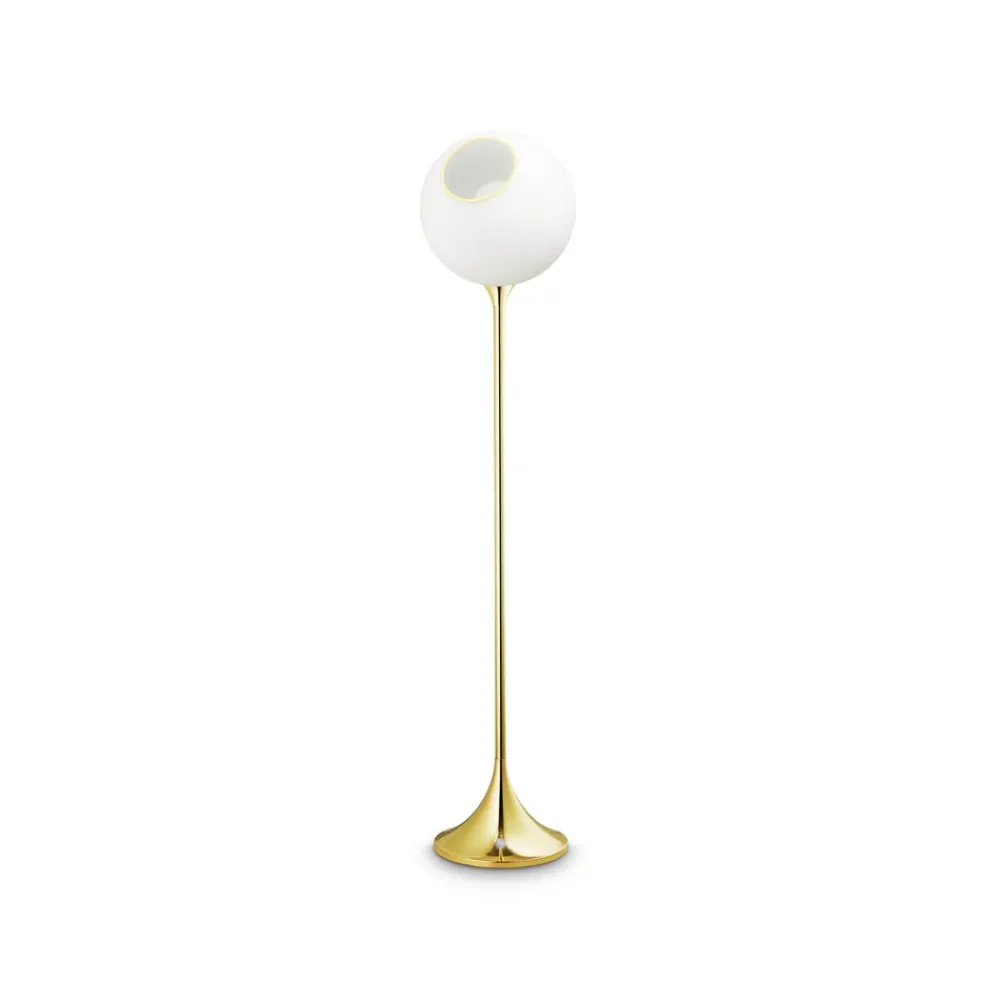 Gulvlamper ^ DESIGN BY US Ballroom gulvlampe, hvid, glas, mundblæst, dæmpbar
