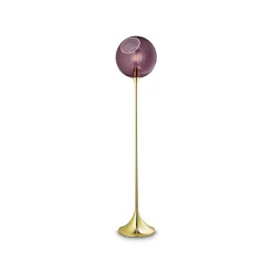 DESIGN BY US Gulvlamper > Ballroom gulvlampe, lilla, glas, mundblæst, dæmpbar