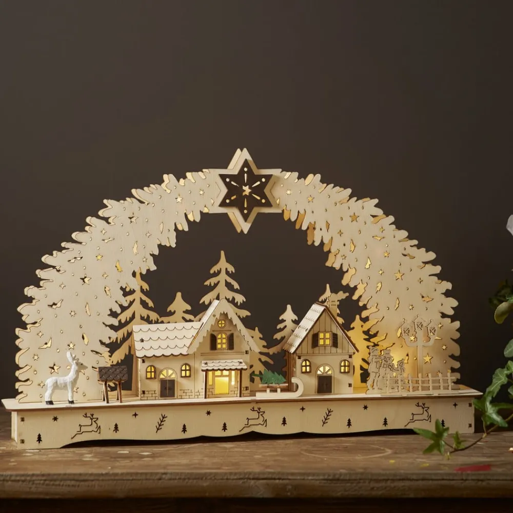 STAR TRADING Dekorationsbelysning|Julepynt > Bamberg by LED-adventsstage, batteridrift