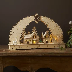 STAR TRADING Dekorationsbelysning|Julepynt > Bamberg by LED-adventsstage, batteridrift