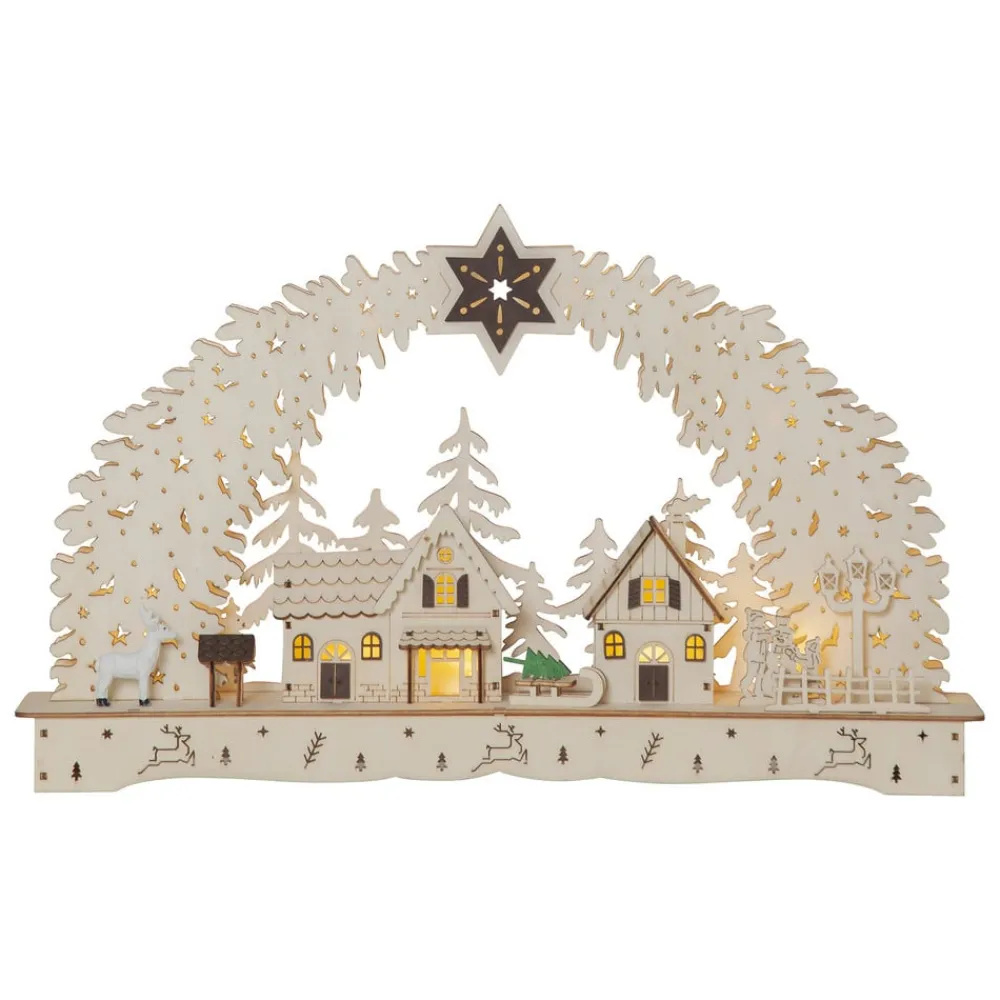 STAR TRADING Dekorationsbelysning|Julepynt > Bamberg by LED-adventsstage, batteridrift