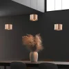 Pendellamper ^ BANKAMP Impulse LED-hængelampe 3 lyskilde roséguld