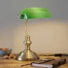 Arbejdsrum/Kontor ^ Markslöjd Bankers klassisk bordlampe 42 cm grøn