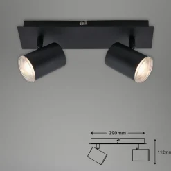 Briloner Loftlamper|Spotlights > Banyo Splash loftspot, GU10 IP44, 2 lyskilder