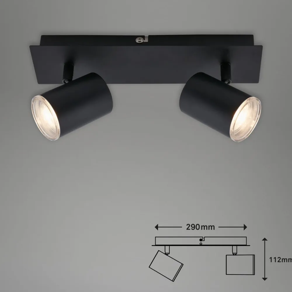 Briloner Loftlamper|Spotlights > Banyo Splash loftspot, GU10 IP44, 2 lyskilder
