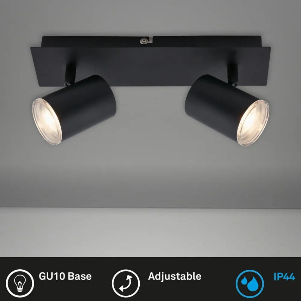 Briloner Loftlamper|Spotlights > Banyo Splash loftspot, GU10 IP44, 2 lyskilder