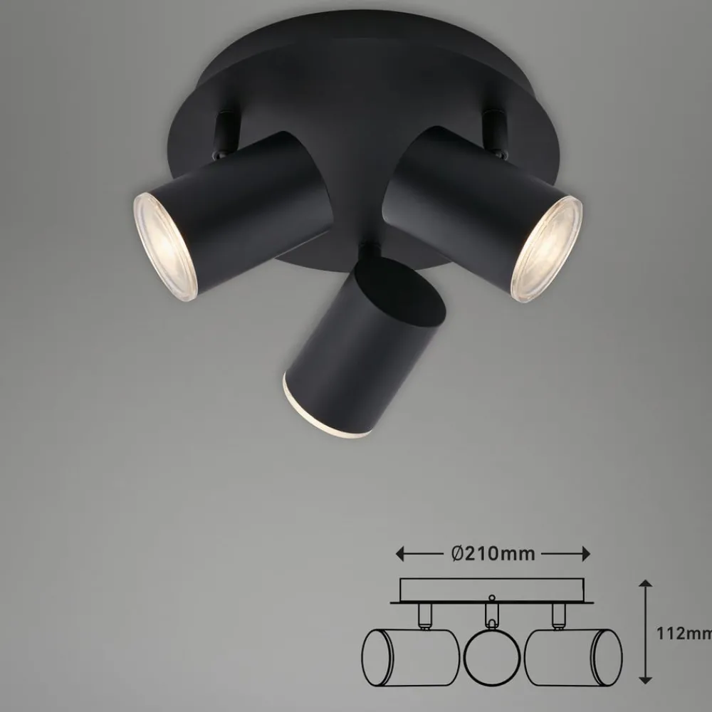 Briloner Loftlamper|Loftlamper > Banyo Splash loftspot, GU10, IP44 rund 3 lyskilder
