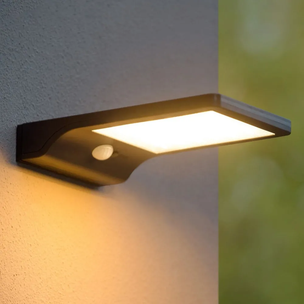 Lucide Solcelle Lampe Med Sensor|Væglampe Med Sensor > Basic udendørs LED-væglampe med sensor