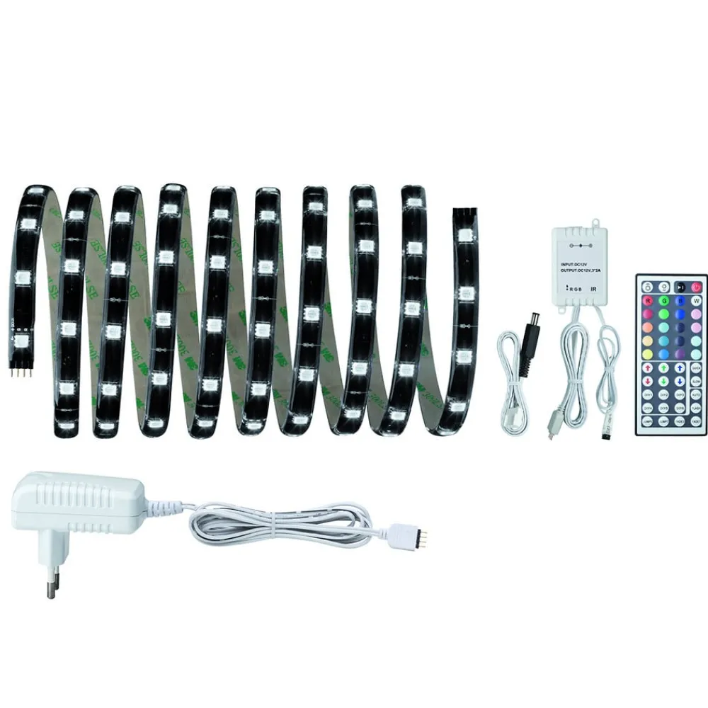 Paulmann Dekorationsbelysning|Led Strips > Basissættet YourLED RGB, sort
