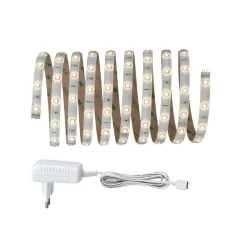 Dekorationsbelysning|Led Strips ^ Paulmann Basissæt YourLED 3 m i hvid, LED´er varmhv.