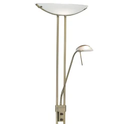 Gulvlamper ^ EGLO Baya gulvlampe poleret