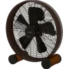 Loftventilatorer ^ Beacon Lighting Beacon bordventilator Breeze bronze/valnød, Ø 41 cm, lydsvag