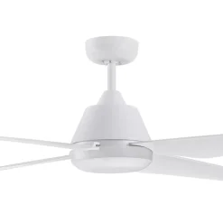 Beacon Lighting Loftventilatorer > Beacon LED-loftventilator Aria hvid lydløs 122 cm