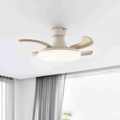 Loftventilatorer ^ Beacon Lighting Beacon LED-loftventilator Fanaway Orbit hvid Ø 91 cm støjsvag