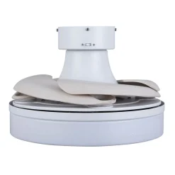 Loftventilatorer ^ Beacon Lighting Beacon LED-loftventilator Fanaway Orbit hvid Ø 91 cm støjsvag