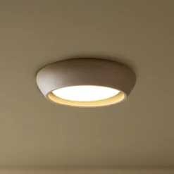 Beacon Lighting Loftlamper|Loftlamper > Beacon loftlampe Fjord, brun, gips, Ø 28 cm, GX53