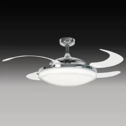 Beacon Lighting Loftventilatorer > Beacon loftventilator Fanaway Evo 2 med lys krom lydløs