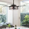Loftventilatorer ^ Beacon Lighting Beacon loftventilator Fanaway Classic lys sort lydløs