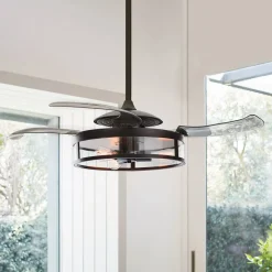 Loftventilatorer ^ Beacon Lighting Beacon loftventilator Fanaway Classic lys sort lydløs