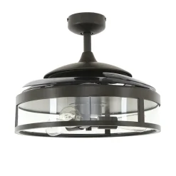 Loftventilatorer ^ Beacon Lighting Beacon loftventilator Fanaway Classic lys sort lydløs