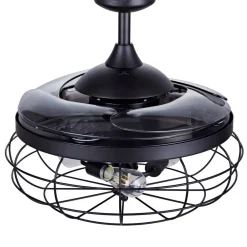 Beacon Lighting Loftventilatorer > Beacon loftventilatorlampe Fanaway Industri sort lydløs