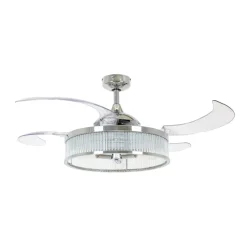 Beacon Lighting Loftventilatorer > Beacon loftventilatorlampe Fanaway Corbelle krom lydløs