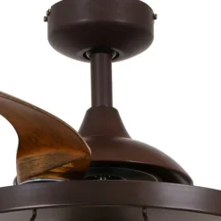 Beacon Lighting Loftventilatorer > Beacon loftventilator lys Fanaway Industri brun stille