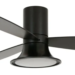 Beacon Lighting Loftventilatorer > Beacon loftventilator med lys Flusso sort 132cm støjsvag