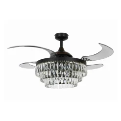 Beacon Lighting Loftventilatorer > Beacon loftventilator med lys Fanaway Veil sort lydløs
